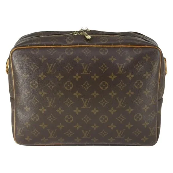 Authentic LOUIS VUITTON Monogram Reporter GM Shoulder Bag M45252 LV